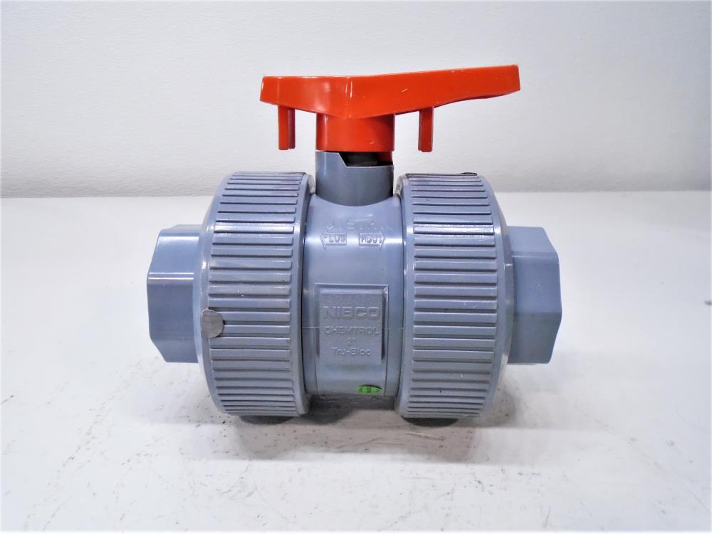 Chemtrol Nibco 2" CPVC EPDM Ball Valve, SOC/THD, Model D, FIG# U5 1TB-E